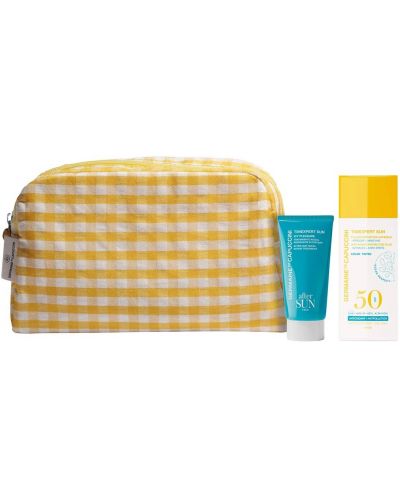 Germaine de Capuccini Set Feel Sun - Fluid cu nuanță SPF50 și Loțiune pentru față, 2 х 50 ml + Geantă de toaletă - 1